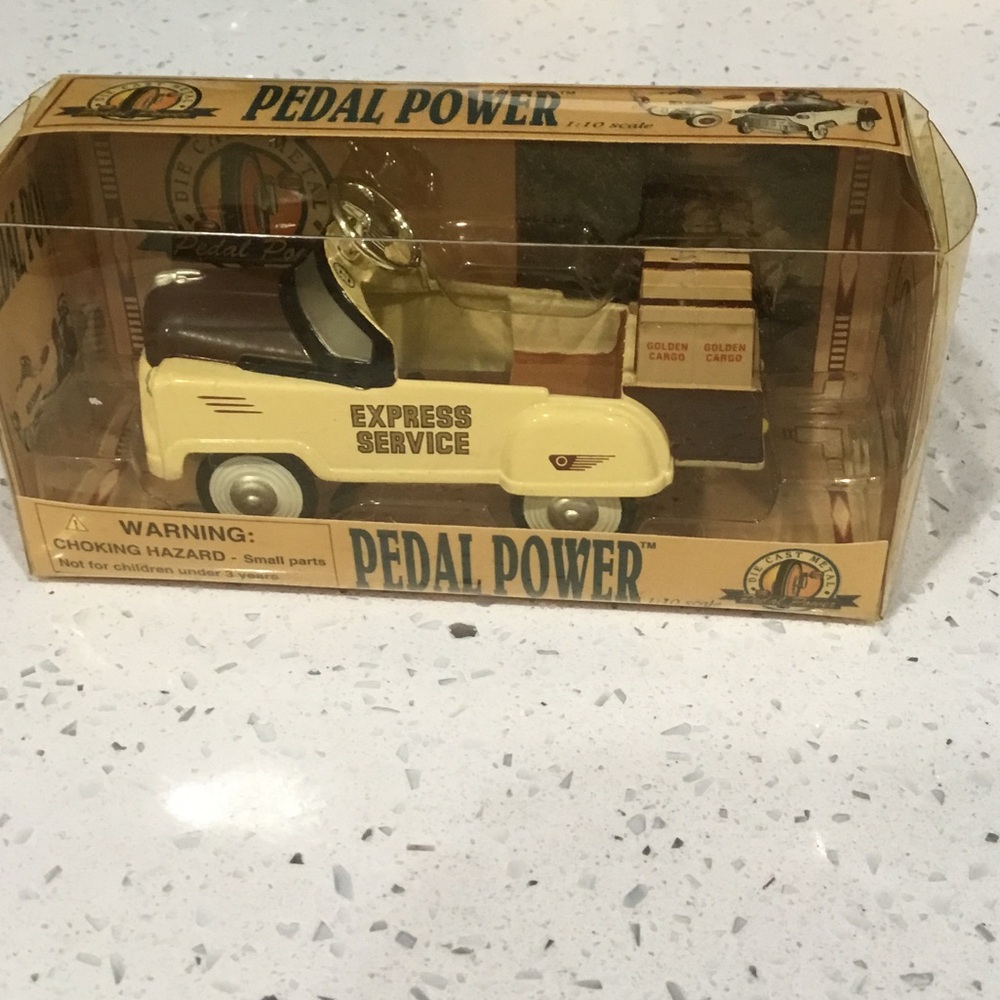 Express Service Yellow Toy Delivery Truck by